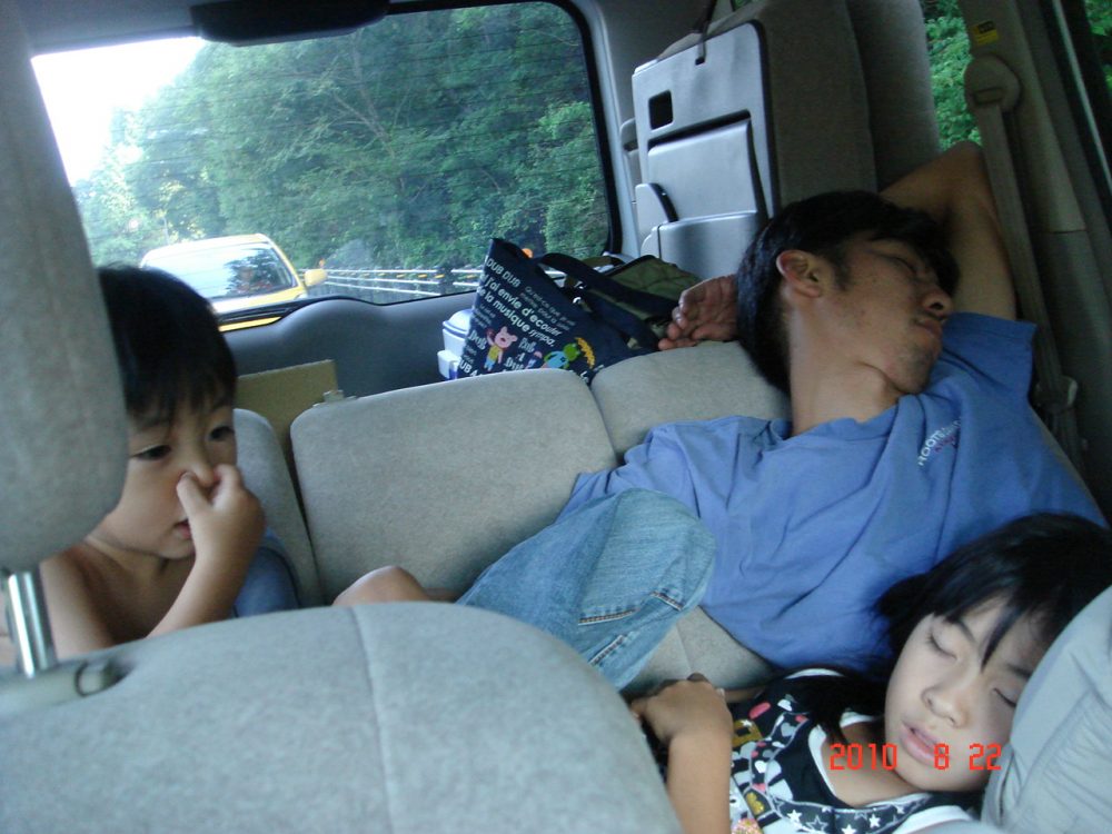 疲れ果て・・・