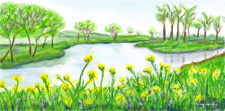 1006初夏の水辺完成