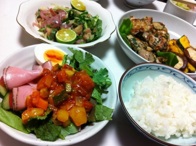 夕飯のメニュー