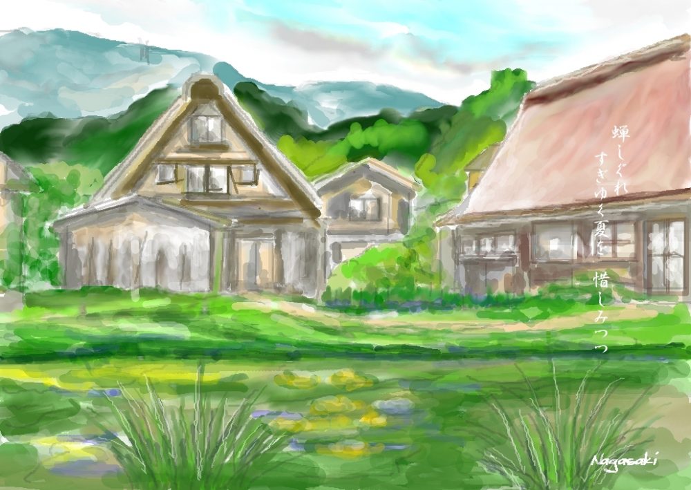 1108白川郷　夏を惜しむ