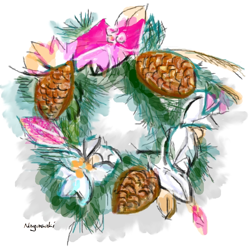 1112　クリスマス　リース