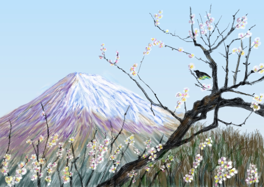 1401岩本山の富士